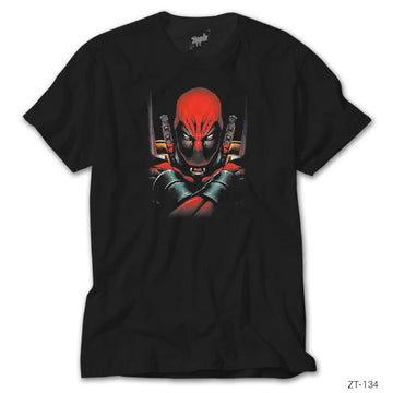 Deadpool Angry Siyah Tişört
