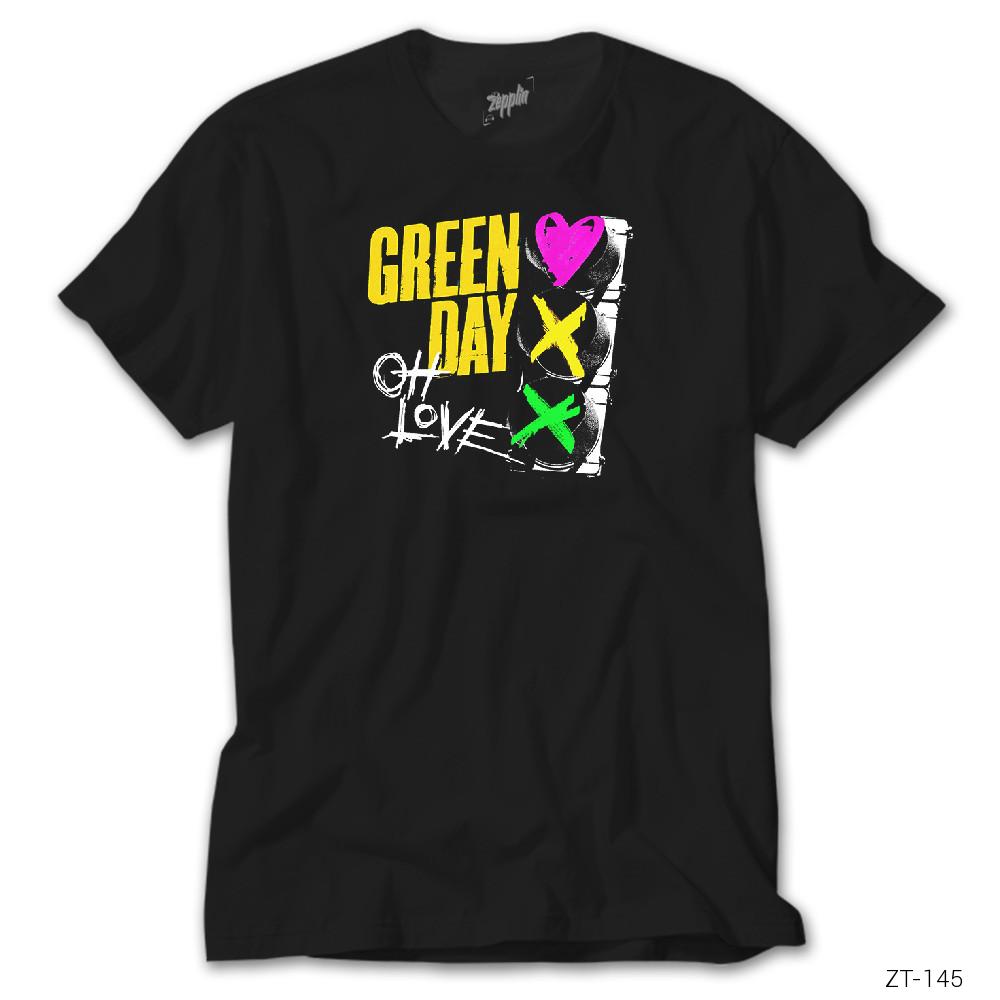Green Day Oh Love Siyah Tişört
