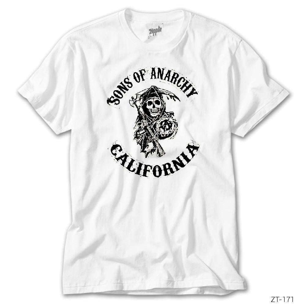 Sons Of Anarchy California Beyaz Tişört