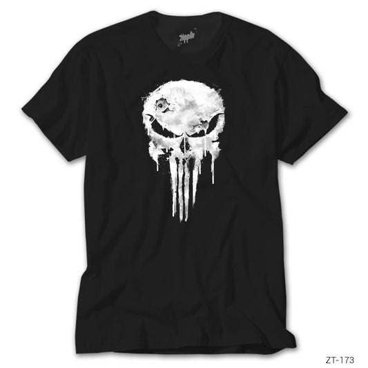 Punisher Damaged Siyah Tişört