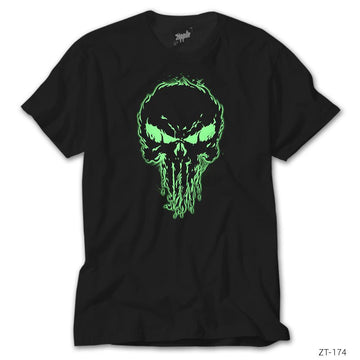 Punisher Green Siyah Tişört