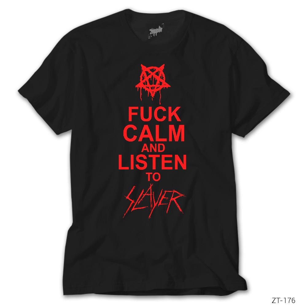 Keep Calm Slayer Siyah Tişört