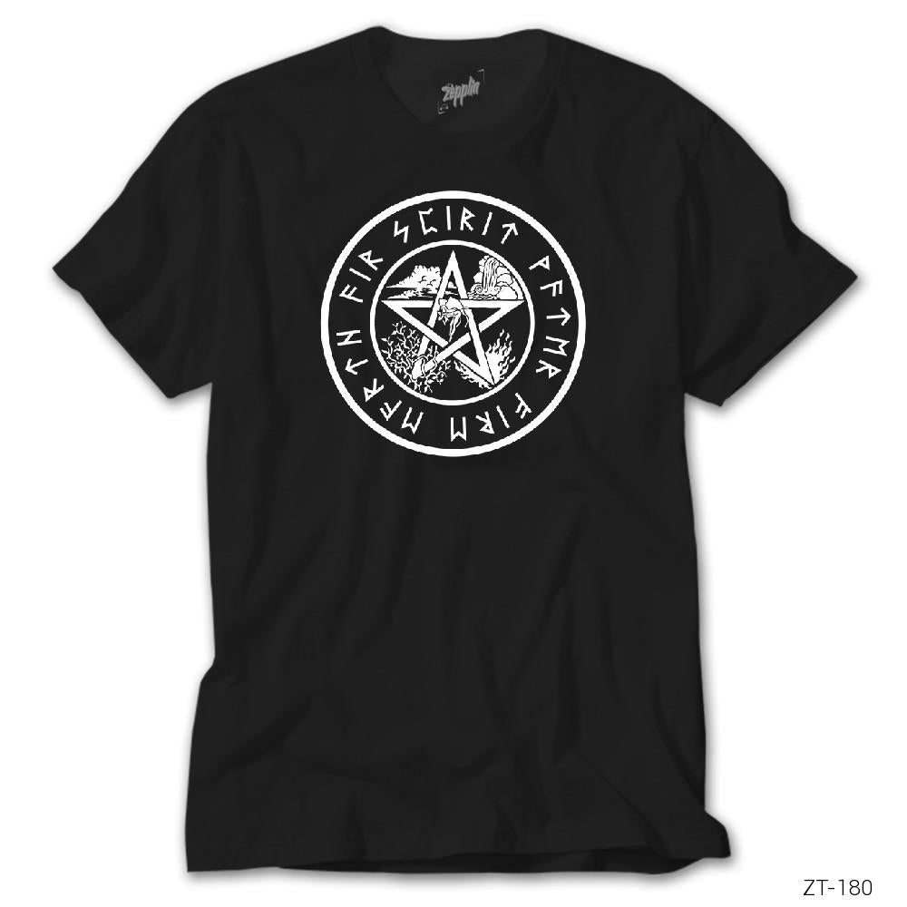 The Witches Pentagram Siyah Tişört