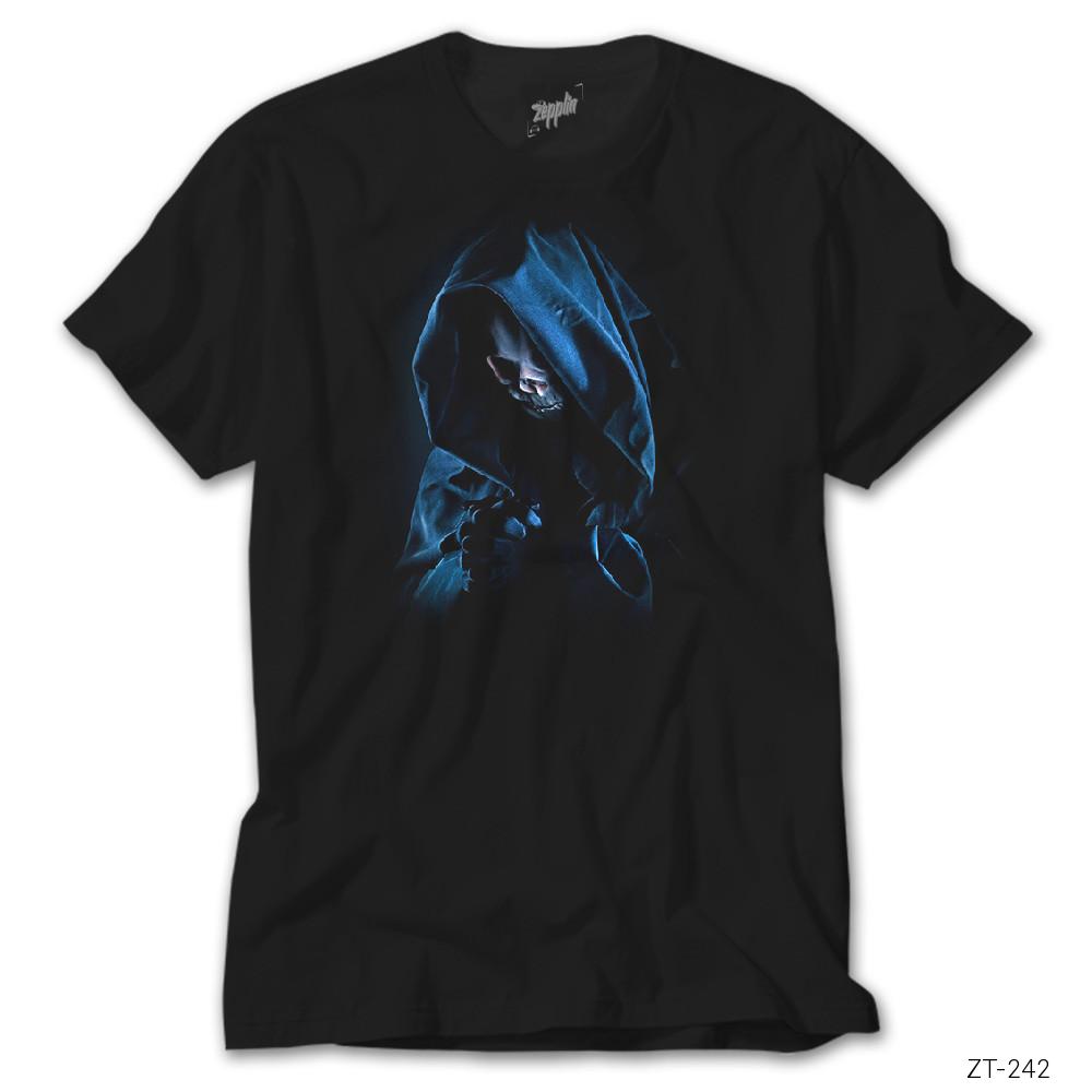 Grim Reaper Kuru Kafa Siyah Tişört