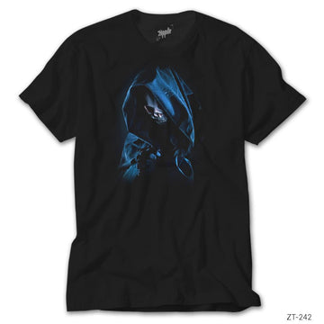 Grim Reaper Kuru Kafa Siyah Tişört