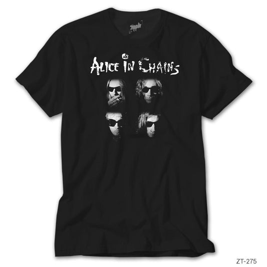 Alice in Chains Group Siyah Tişört