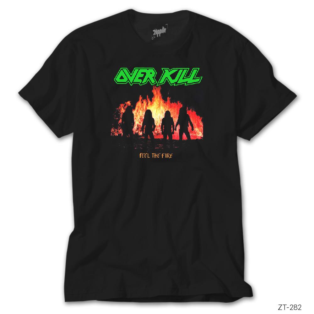 Overkill Feel the Fire Siyah Tişört