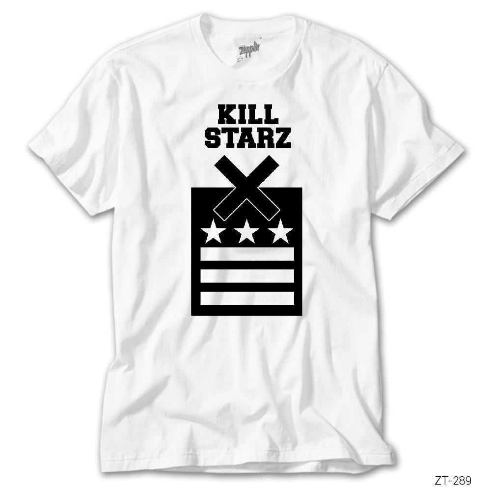 Kill Starz Beyaz Tişört