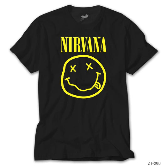 İndirimli Nirvana Logo Siyah Tişört