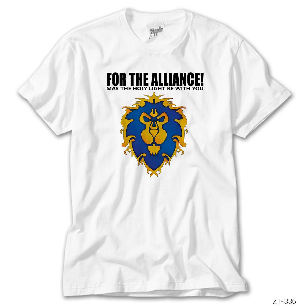 World of Warcraft Alliance Beyaz Tişört