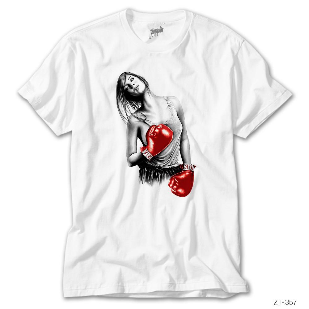 Box Girl Beyaz Tişört