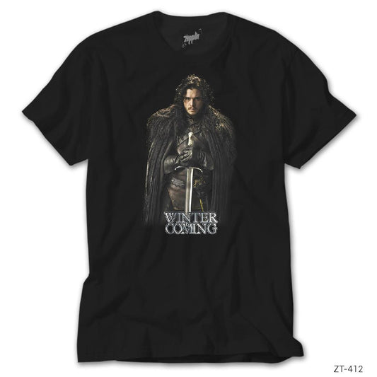 Game Of Thrones Jon Snow Siyah Tişört