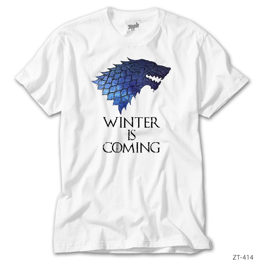 Game Of Thrones Winter is Coming Holo Beyaz Tişört