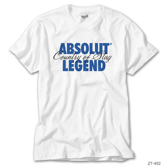 Absolut Legend Beyaz Tişört