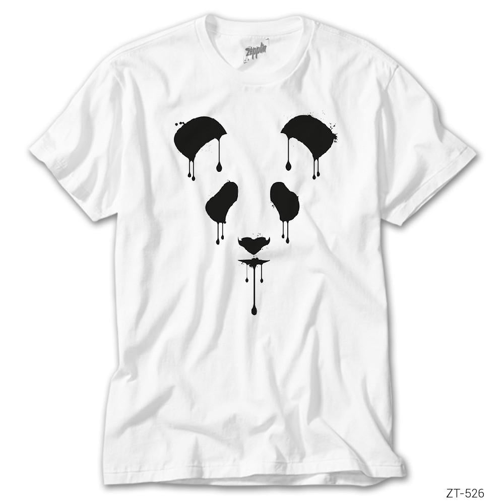 Panda Sad Beyaz Tişört