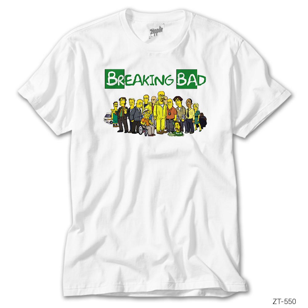 Breaking Bad Simpsons beyaz tişört