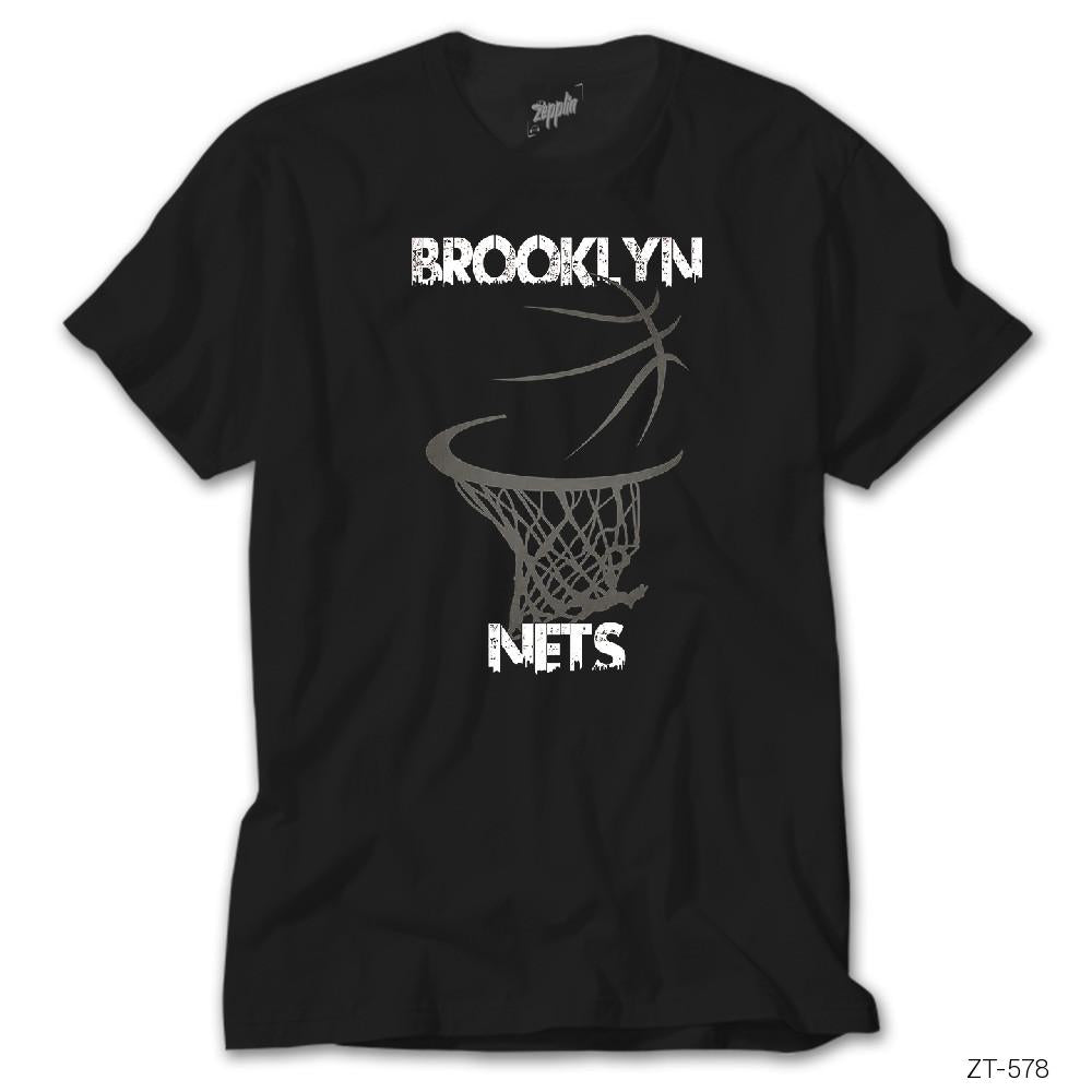Brooklyn Nets Basket Siyah Tişört