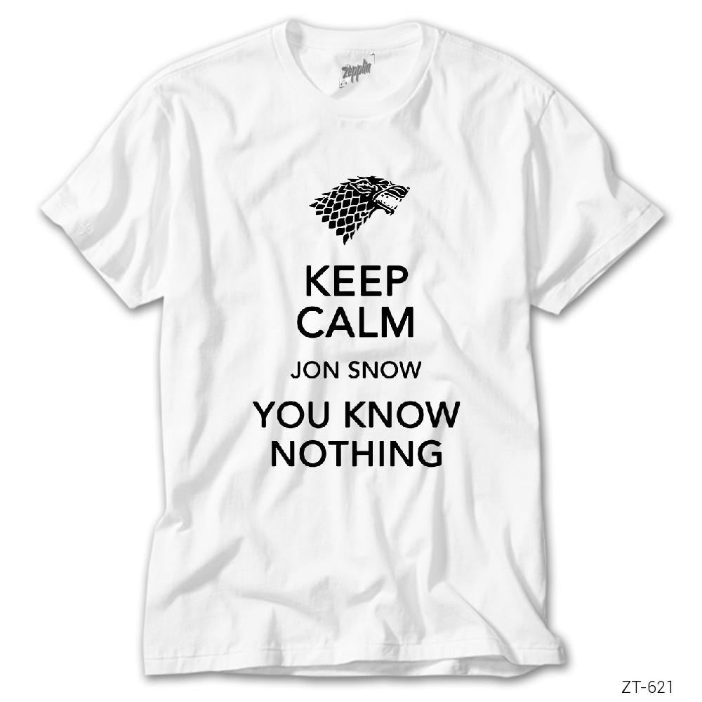 Game of Thrones Keep Calm Beyaz Tişört