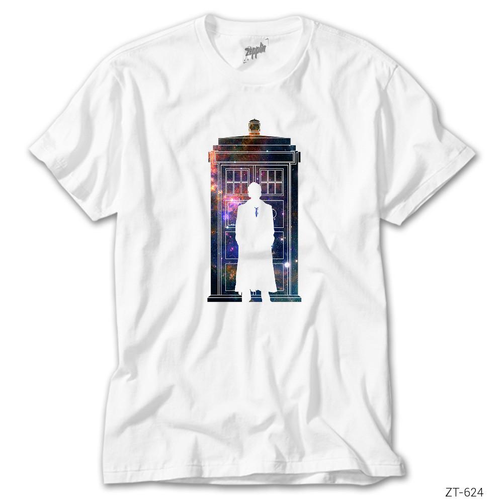 Doctor Who Tardis Space Beyaz Tişört