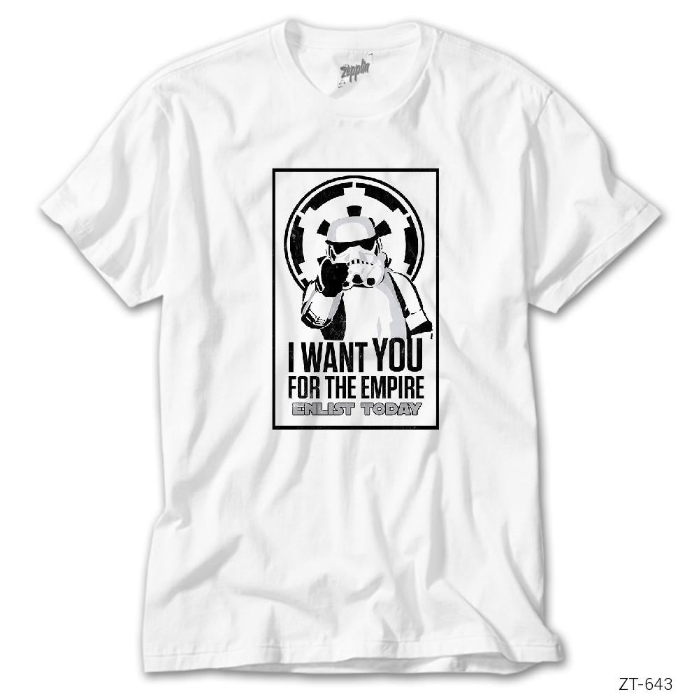 Star Wars I Want You Beyaz Tişört