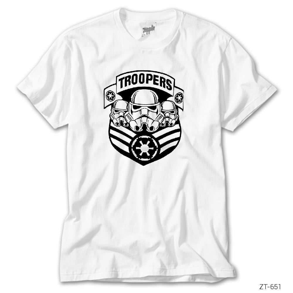 Star Wars Troopers Beyaz Tişört