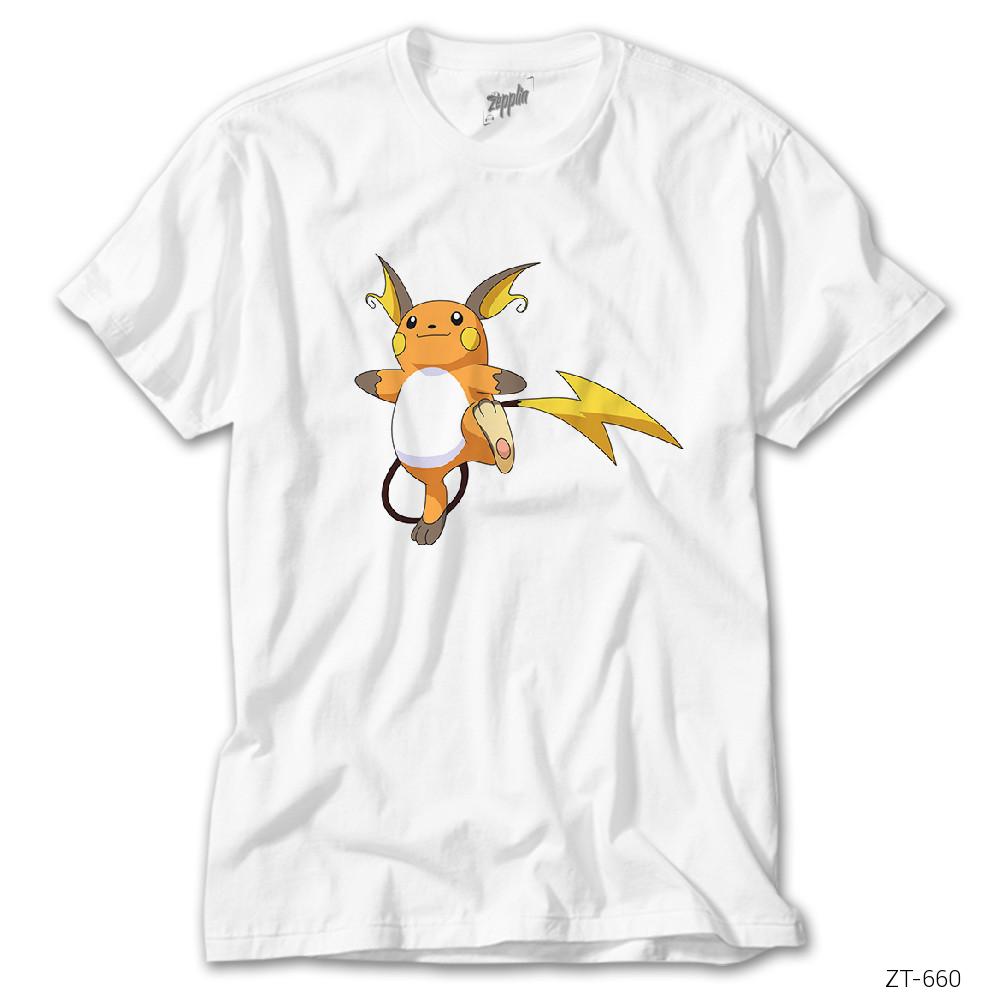 Pokemon Raichu Beyaz Tişört