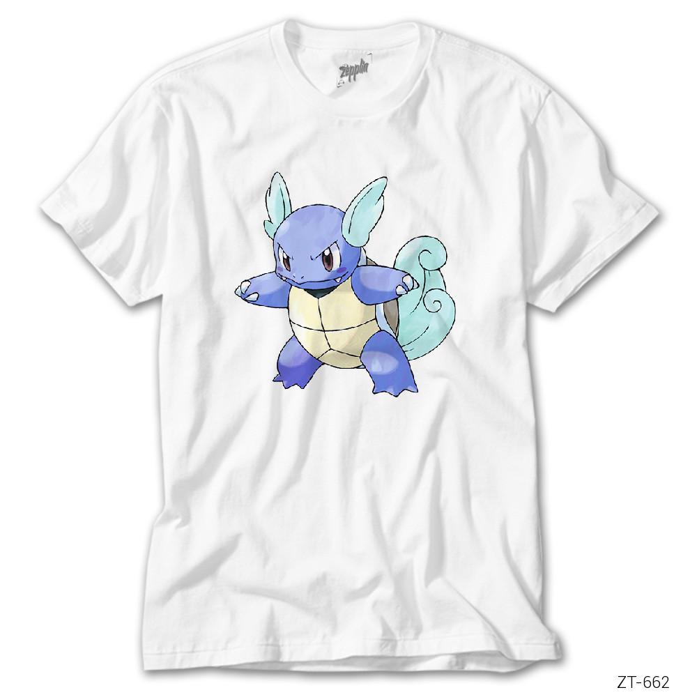 Pokemon Wartortle Beyaz Tişört