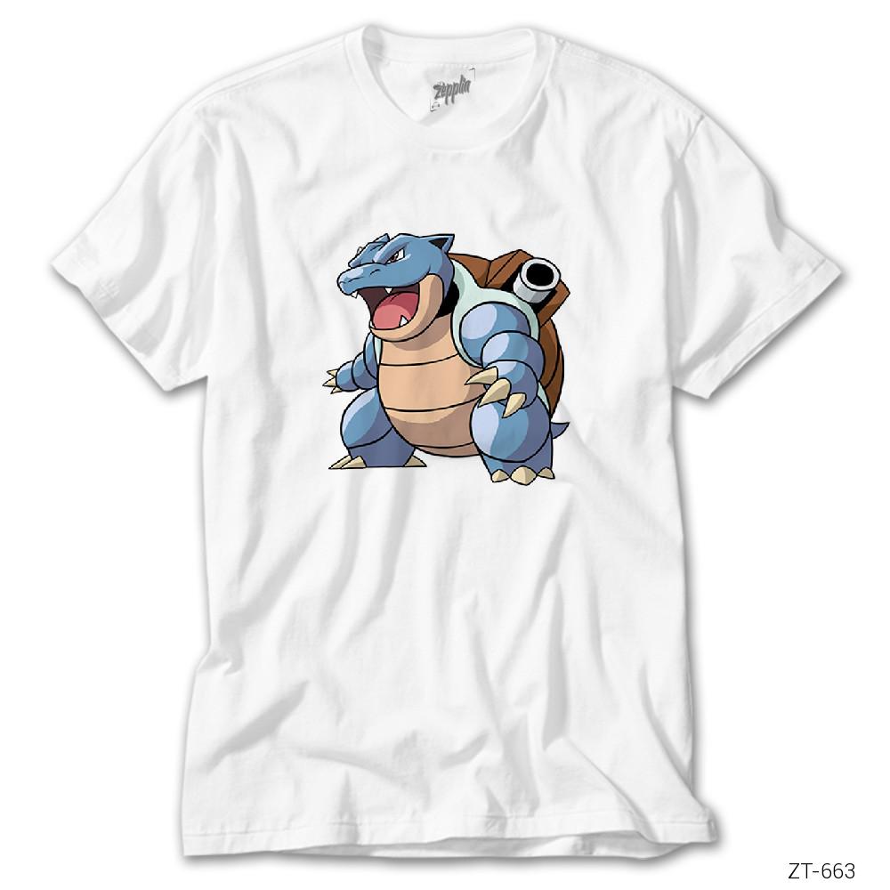 Pokemon Blastoise Beyaz Tişört
