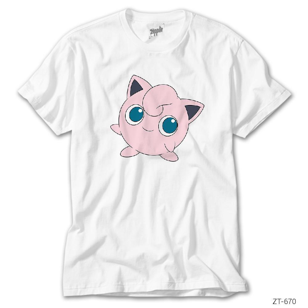 Pokemon Jigglypuff Beyaz Tişört