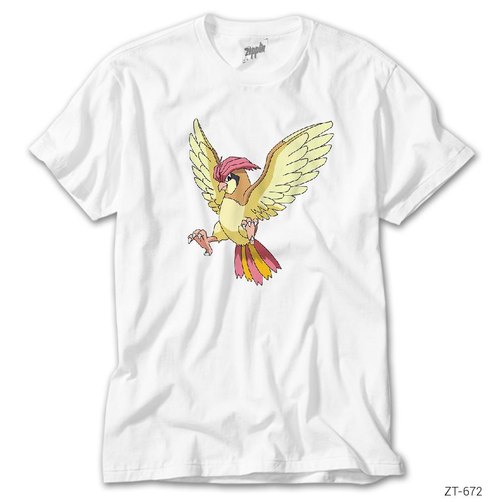 Pokemon Pidgeotto Beyaz Tişört