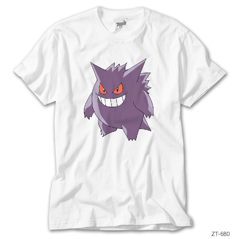 Pokemon Gengar Beyaz Tişört