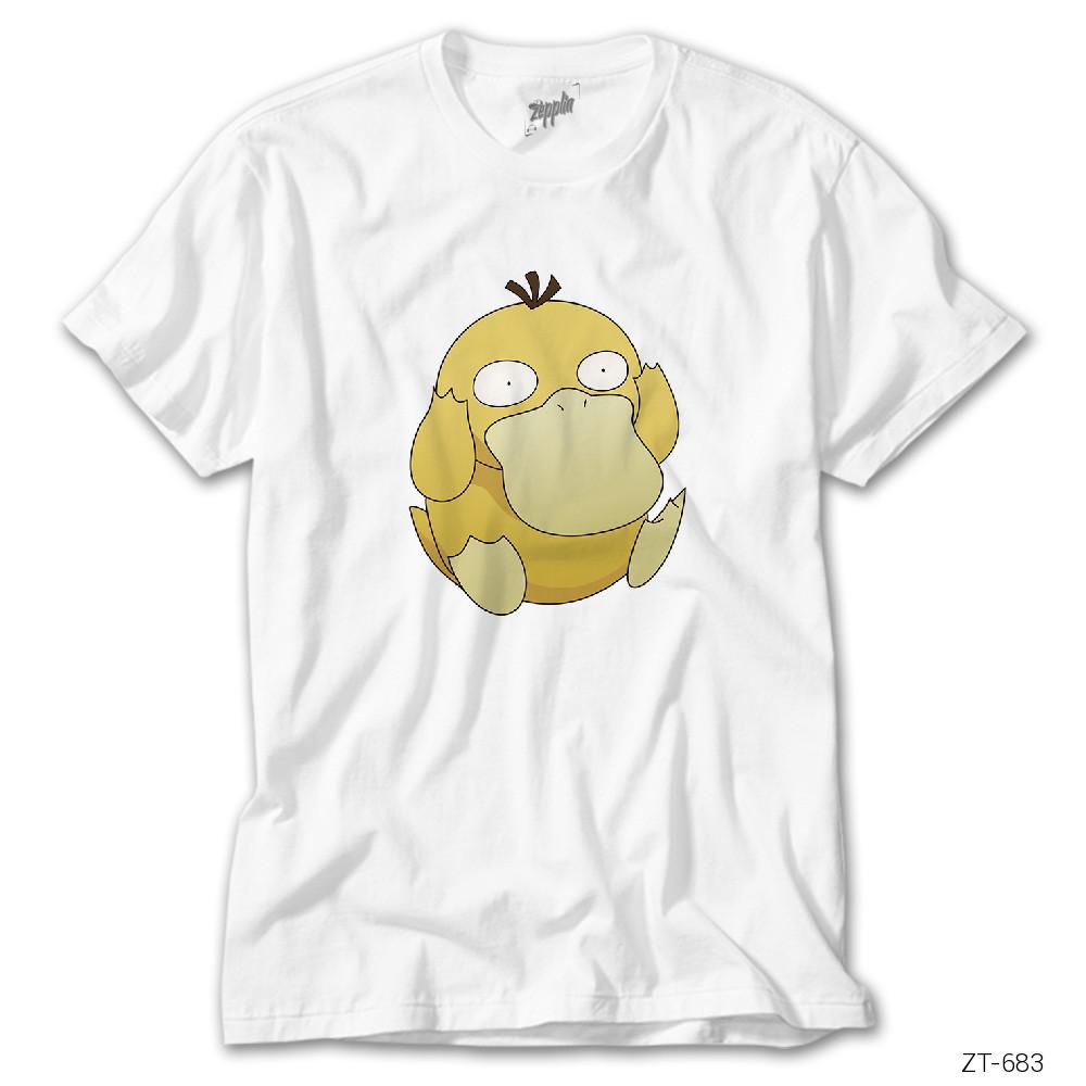 Pokemon Psyduck Beyaz Tişört