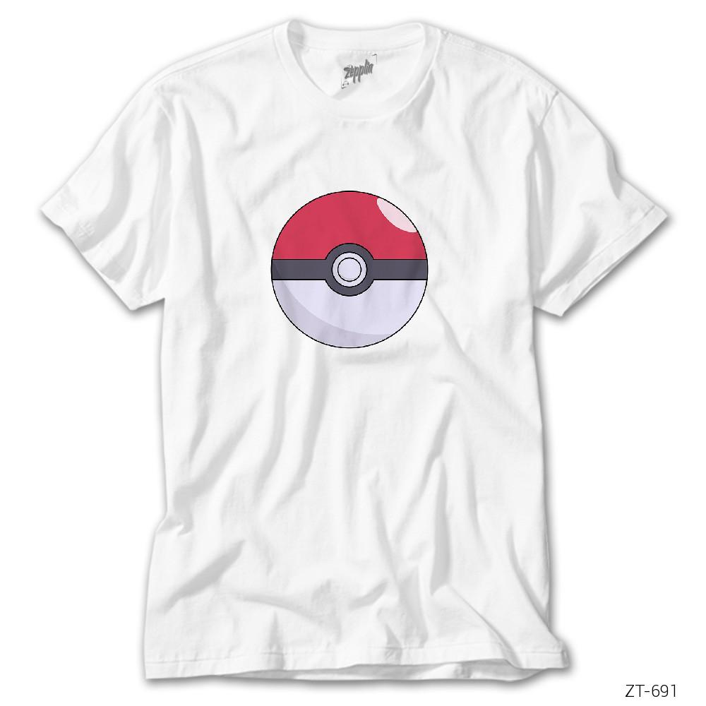 Pokemon Ball Beyaz Tişört