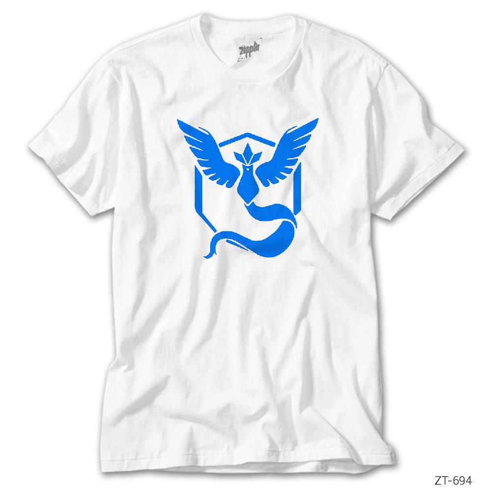 Pokemon Team Mystic Logo Beyaz Tişört