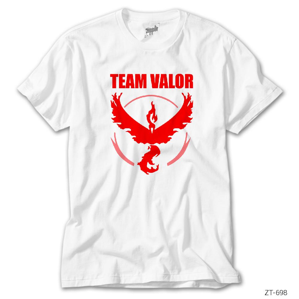 Pokemon Team Valor Logo 2 Beyaz Tişört