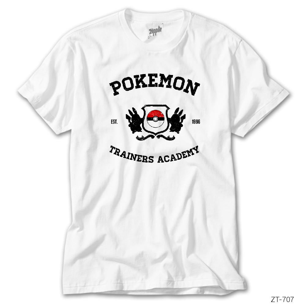 Pokemon Trainer Academy Beyaz Tişört