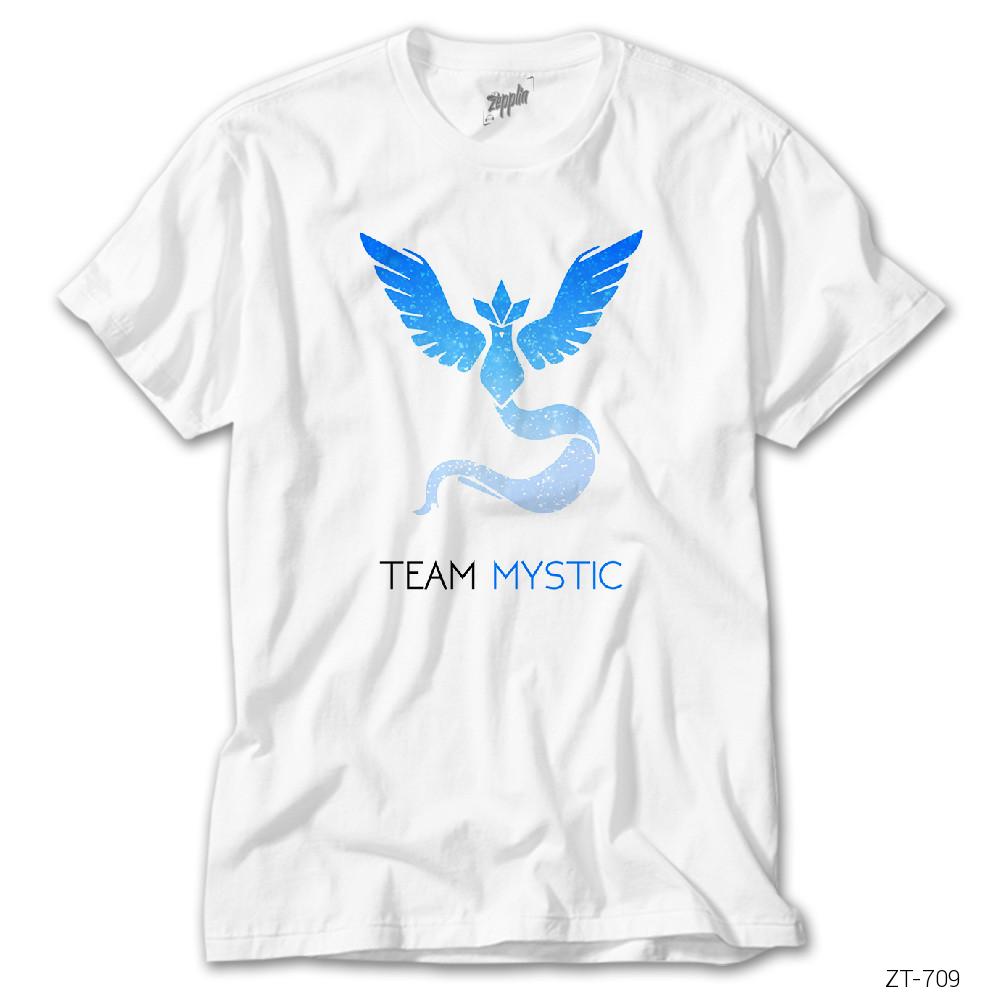 Pokemon Team Mystic Air Beyaz Tişört