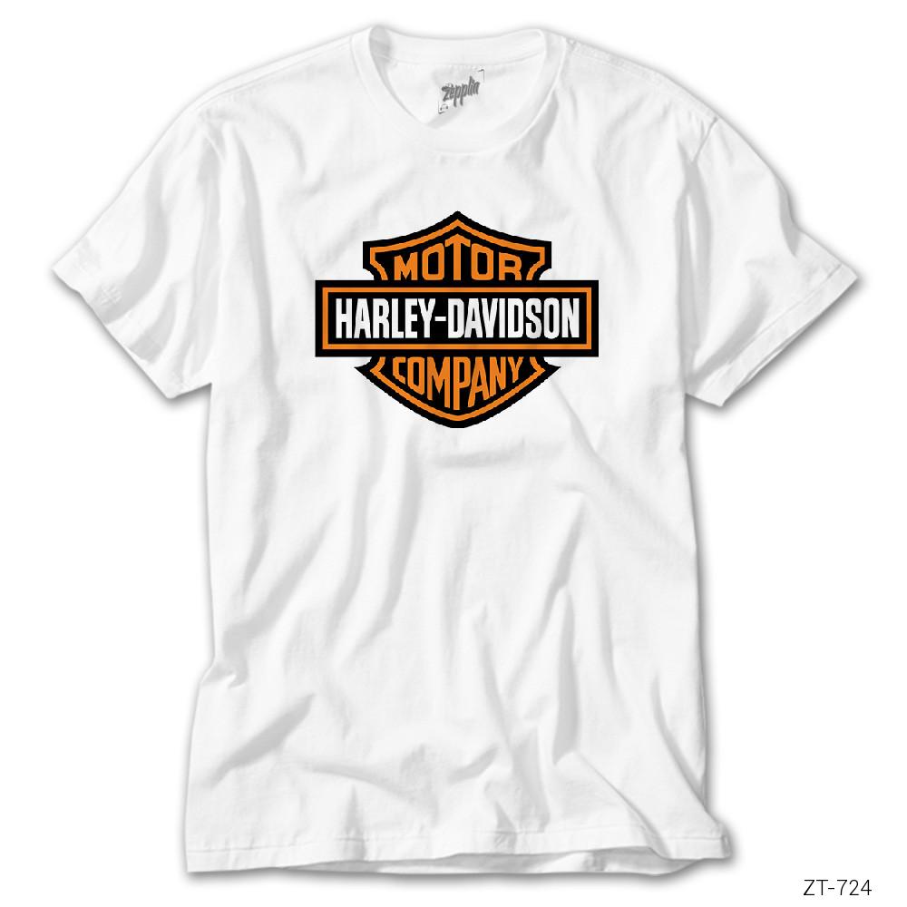 Harley Logo Beyaz Tişört