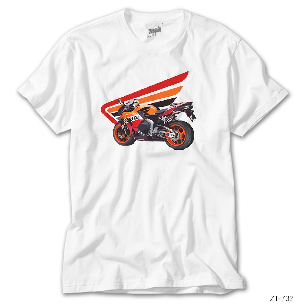 Honda Cbr600 Beyaz Tişört