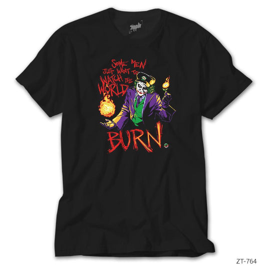 Suicide Squad Joker Burn Siyah Tişört