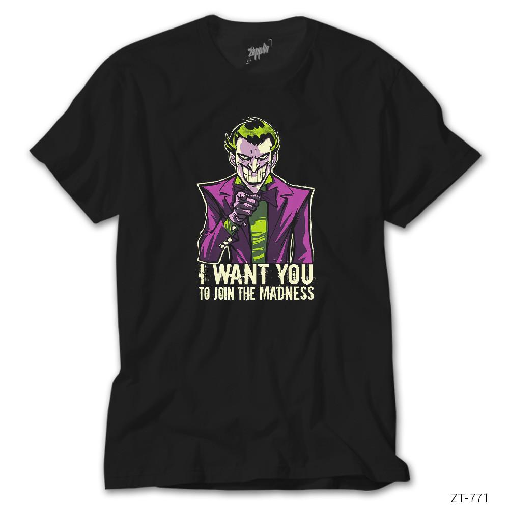 Joker I Want You Siyah Tişört