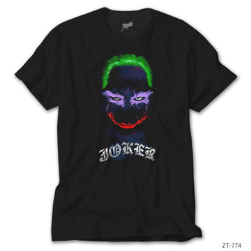 Joker Grunge Siyah Tişört