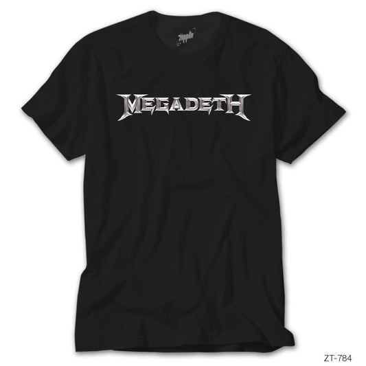 İndirimli Megadeth Logo Siyah Tişört
