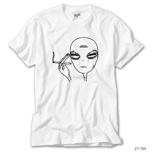 Alien Smoke Beyaz Tişört