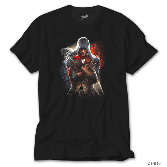 Assassins Creed We Will Unite Siyah Tişört