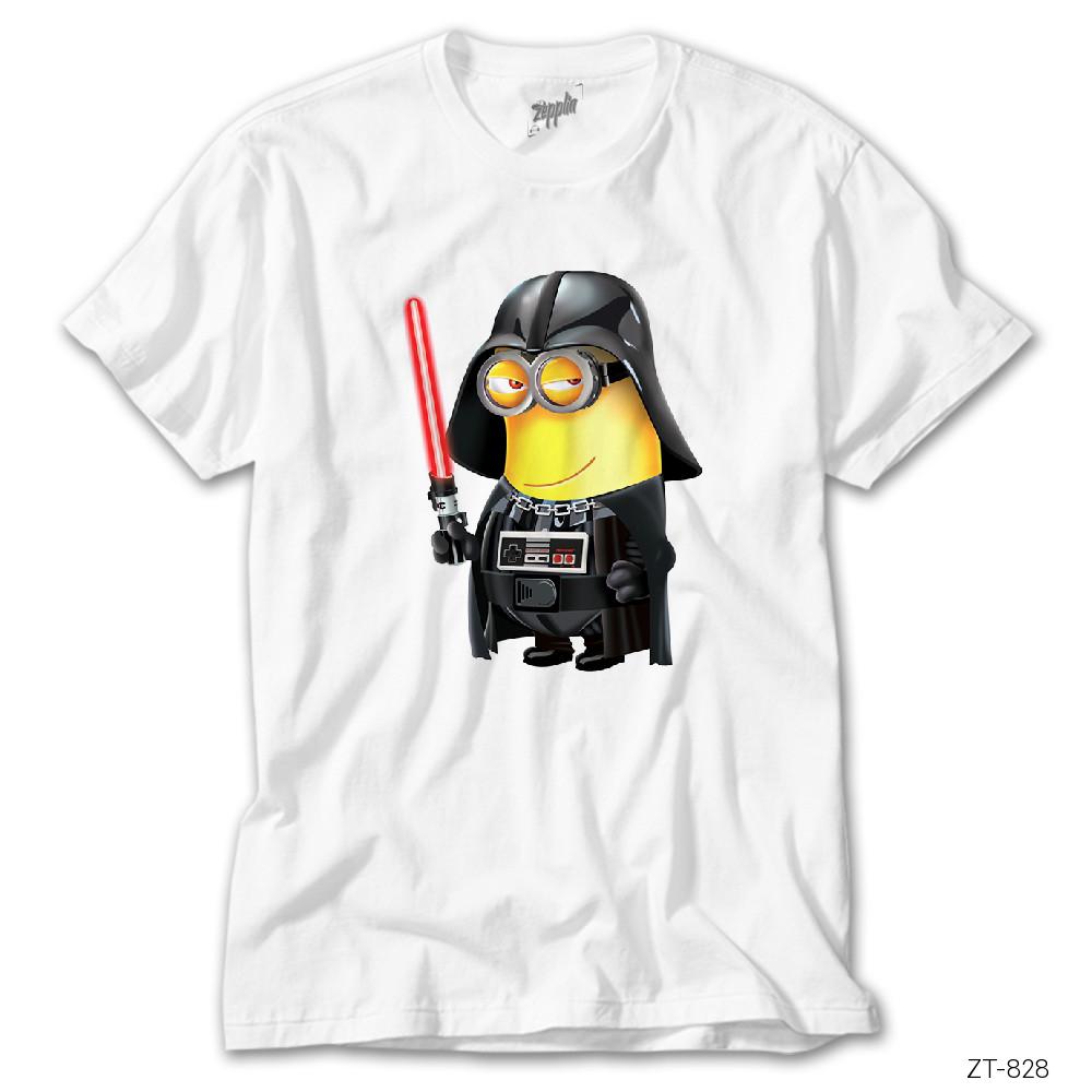 Minion Darth Vader Beyaz Tişört