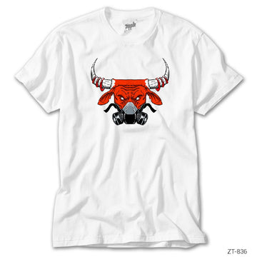 Chicago Bulls with Mask Beyaz Tişört