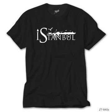 İstanbul Silüet Siyah Tişört