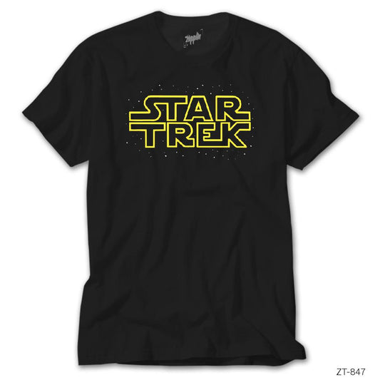 Star Trek Fake Logo Siyah Tişört