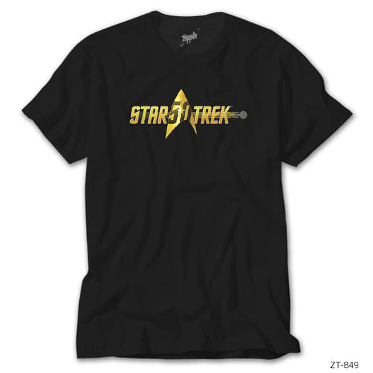 Star Trek 50nci Yıl 2 Siyah Tişört